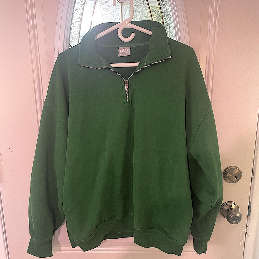 Aritzia TNA Oversized Cozy AF Mega 1/4 Zip